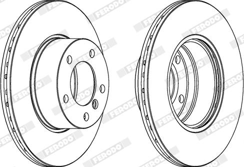 Ferodo DDF834X - Kočioni disk www.molydon.hr