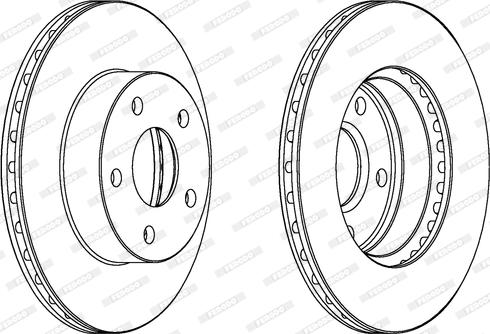 Ferodo DDF876 - Kočioni disk www.molydon.hr