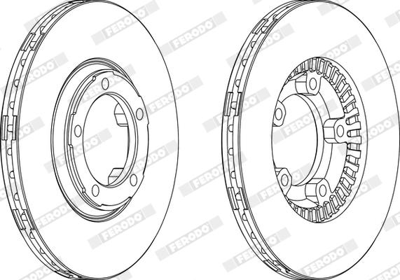 Ferodo DDF349X - Kočioni disk www.molydon.hr