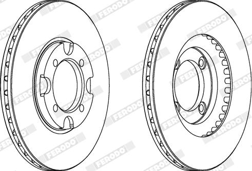 Ferodo DDF342X - Kočioni disk www.molydon.hr