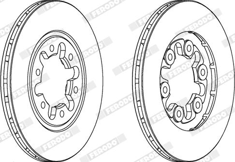 Ferodo DDF357X - Kočioni disk www.molydon.hr