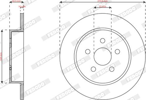 Ferodo DDF3096C - Kočioni disk www.molydon.hr