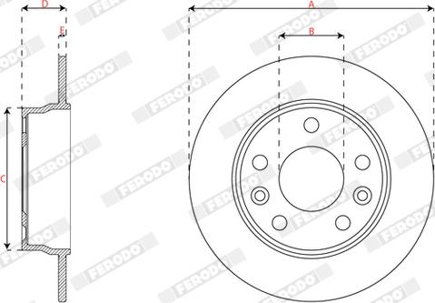 Ferodo DDF3045C - Kočioni disk www.molydon.hr