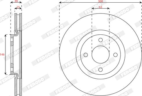 Ferodo DDF3043C - Kočioni disk www.molydon.hr