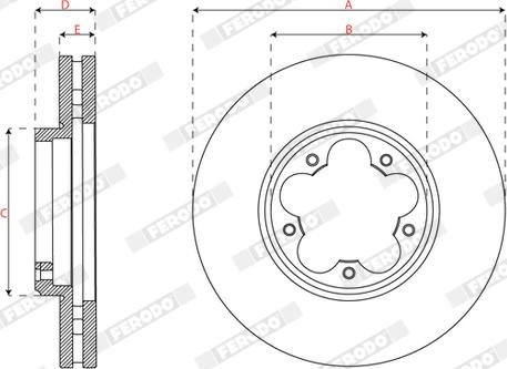 Ferodo DDF3059C - Kočioni disk www.molydon.hr