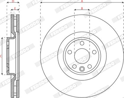 Ferodo DDF3051C-1 - Kočioni disk www.molydon.hr