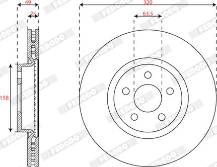 Ferodo DDF3053C - Kočioni disk www.molydon.hr