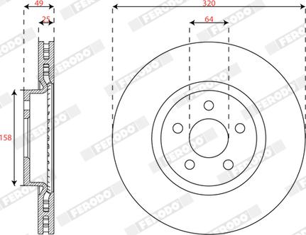 Ferodo DDF3066C - Kočioni disk www.molydon.hr