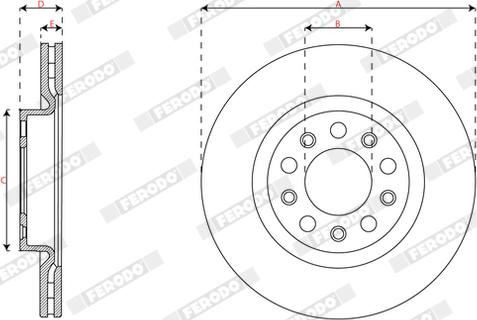 Ferodo DDF3085C - Kočioni disk www.molydon.hr