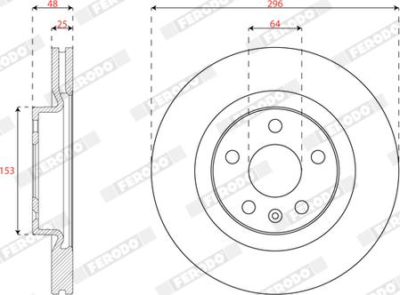 Ferodo DDF3036C - Kočioni disk www.molydon.hr