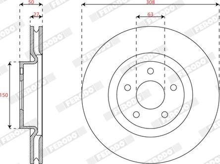 Ferodo DDF3021C - Kočioni disk www.molydon.hr