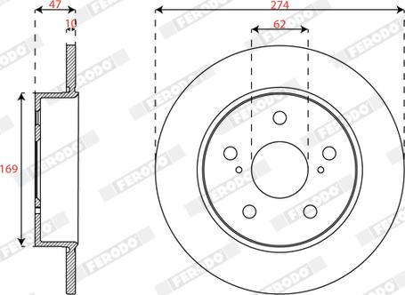 Ferodo DDF3028C - Kočioni disk www.molydon.hr