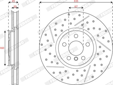 Ferodo DDF3023C-1 - Kočioni disk www.molydon.hr