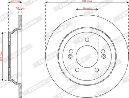 Ferodo DDF3187C - Kočioni disk www.molydon.hr