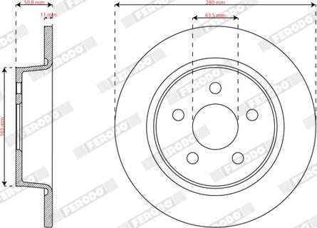 Ferodo DDF3123 - Kočioni disk www.molydon.hr