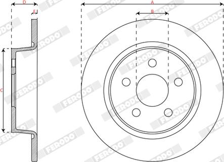 Ferodo DDF3123 - Kočioni disk www.molydon.hr