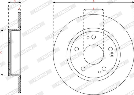 Ferodo DDF3179C - Kočioni disk www.molydon.hr