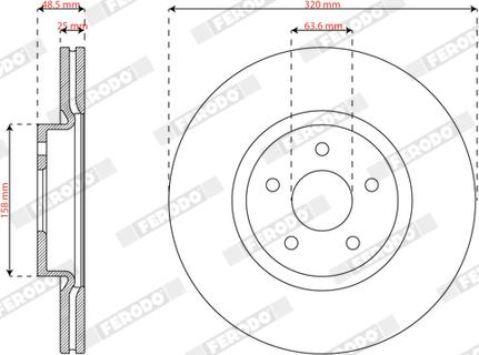 Ferodo DDF2962 - Kočioni disk www.molydon.hr