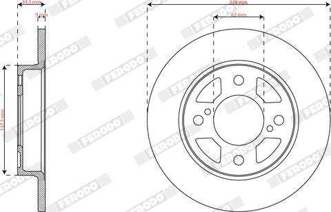 Ferodo DDF2981C - Kočioni disk www.molydon.hr