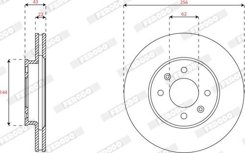 Ferodo DDF2982C - Kočioni disk www.molydon.hr