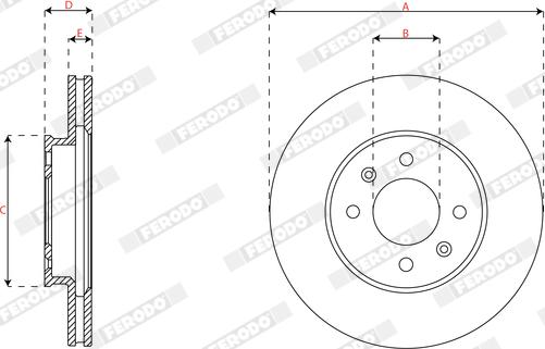 Ferodo DDF2982C - Kočioni disk www.molydon.hr