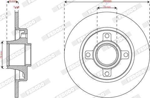 Ferodo DDF2929-1 - Kočioni disk www.molydon.hr