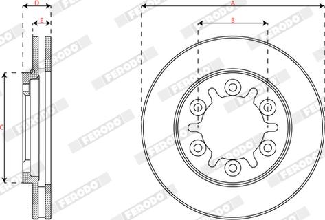 Ferodo DDF2568X - Kočioni disk www.molydon.hr