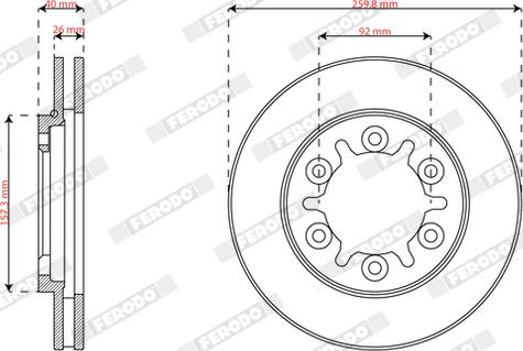 Ferodo DDF2568X - Kočioni disk www.molydon.hr