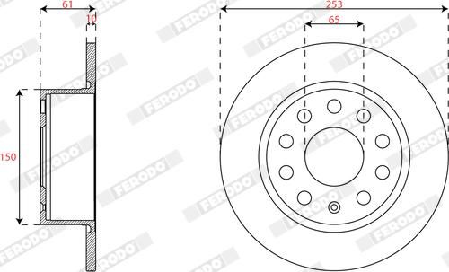 Ferodo DDF2699C - Kočioni disk www.molydon.hr