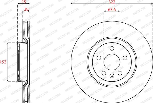 Ferodo DDF2693C - Kočioni disk www.molydon.hr