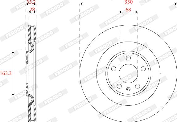 Ferodo DDF2661C - Kočioni disk www.molydon.hr