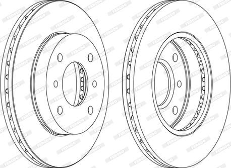 Ferodo DDF260P-D - Kočioni disk www.molydon.hr