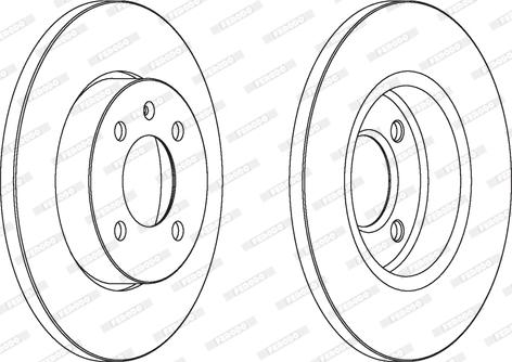 Ferodo DDF205C - Kočioni disk www.molydon.hr