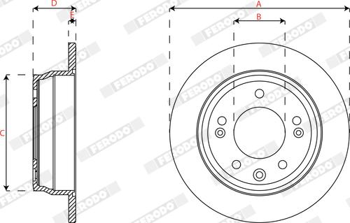 Ferodo DDF2087C - Kočioni disk www.molydon.hr