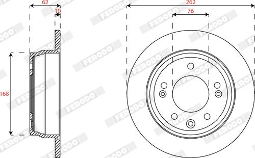 Ferodo DDF2087C - Kočioni disk www.molydon.hr