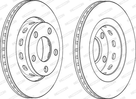 Ferodo DDF215-1 - Kočioni disk www.molydon.hr