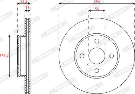 Ferodo DDF2166 - Kočioni disk www.molydon.hr