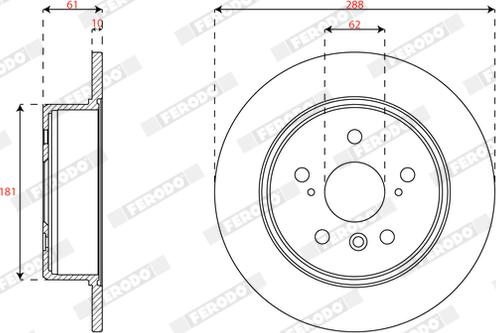 Ferodo DDF2160 - Kočioni disk www.molydon.hr