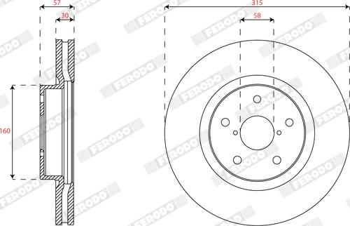 Ferodo DDF2168C-1 - Kočioni disk www.molydon.hr