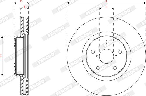 Ferodo DDF2168C-1 - Kočioni disk www.molydon.hr