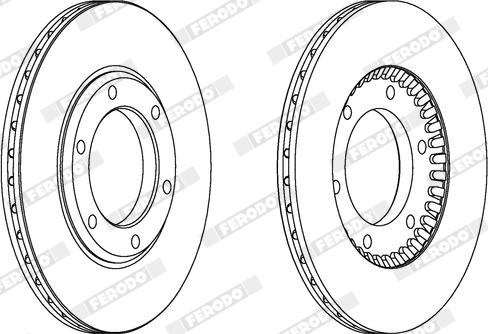 Ferodo DDF218X - Kočioni disk www.molydon.hr