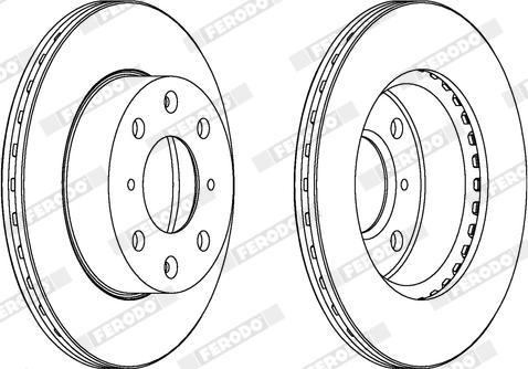 Ferodo DDF289X - Kočioni disk www.molydon.hr