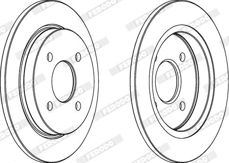 Ferodo DDF281X - Kočioni disk www.molydon.hr