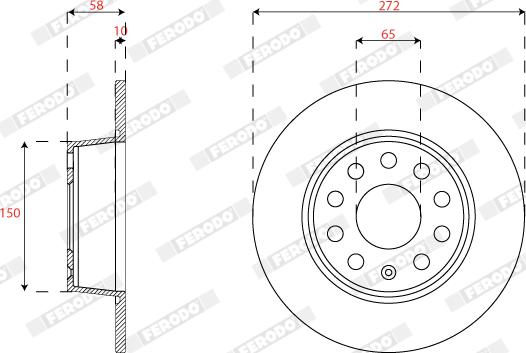 Ferodo DDF2825C - Kočioni disk www.molydon.hr