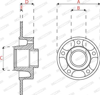 Ferodo DDF2820C-1 - Kočioni disk www.molydon.hr