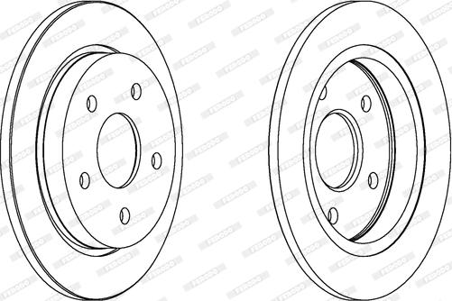 Ferodo DDF232 - Kočioni disk www.molydon.hr