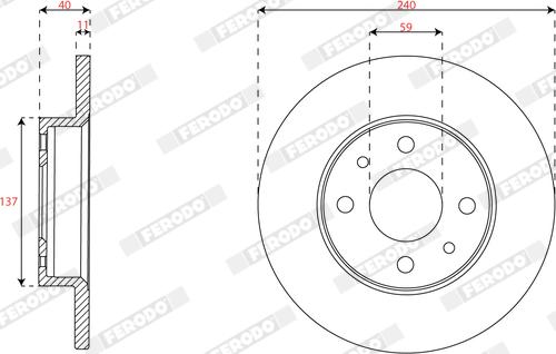 Ferodo DDF2218C - Kočioni disk www.molydon.hr