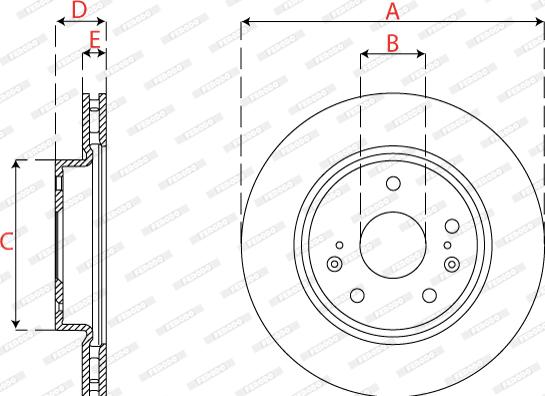 Ferodo DDF2791C - Kočioni disk www.molydon.hr