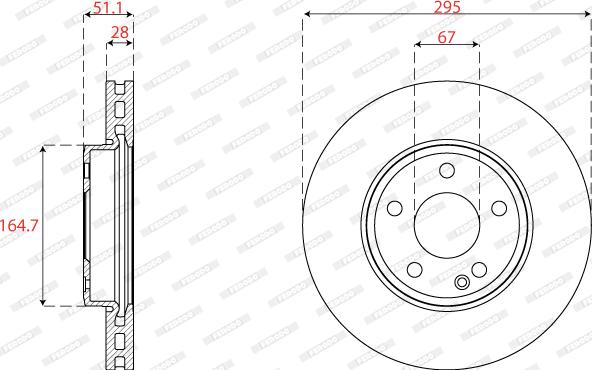 Ferodo DDF2760C - Kočioni disk www.molydon.hr