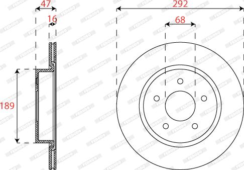 Ferodo DDF2786C - Kočioni disk www.molydon.hr